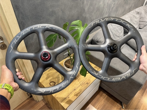 Vành xe đạp Silverock 16inch 349 SR-WD5-01D(100/135mm) phanh đĩa, chất liệu Carbon