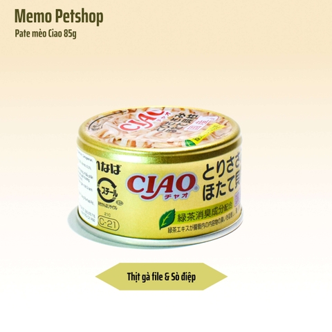 Pate mèo Ciao - Gà và sò điệp - 85g
