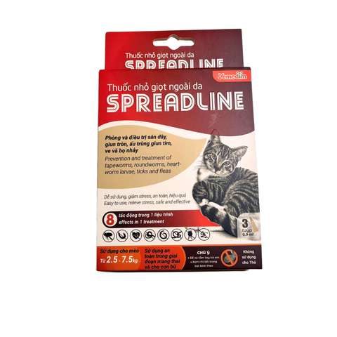 Thuốc nhỏ gáy cho mèo - Spreadline 0.9ml Đỏ