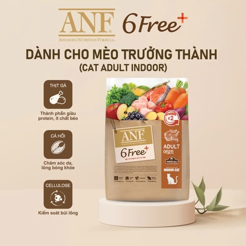 Thức ăn hạt cho mèo trưởng thành - ANF 6 Free Plus