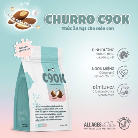 Thức ăn hạt cho mèo con Churro C90K - PetQ