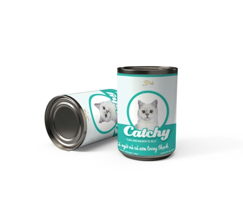 Pate mèo Catchy 400g - Cá ngừ và cá cơm - TP0222