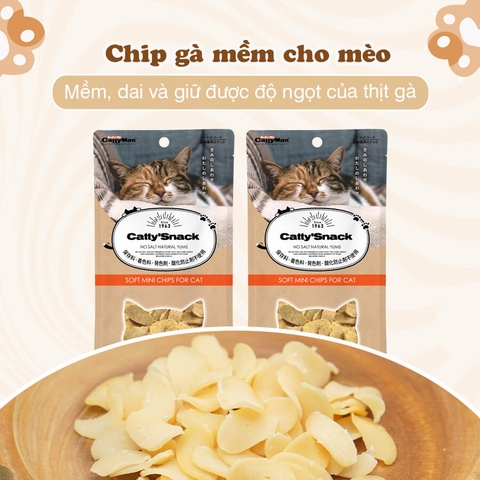 Chip gà mềm cho mèo 30g