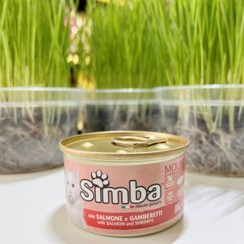 Pate mèo Simba - cá hồi và thịt gà 85g