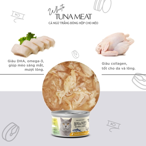 Pate mèo Meowow 85g - vị thịt gà và cá hồi