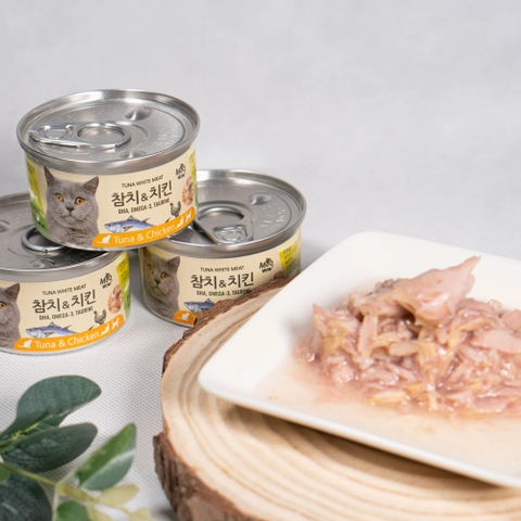 Pate mèo Meowow 85g - vị thịt gà và cá hồi