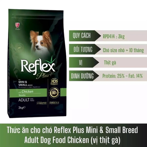Thức ăn hạt cho chó - Reflex Plus - Mini Adult