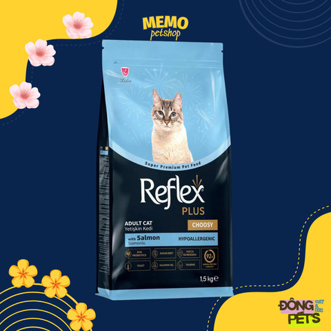 Thức ăn hạt cho mèo kén ăn - Reflex Plus Choosy - Vị cá hồi -1,5kg