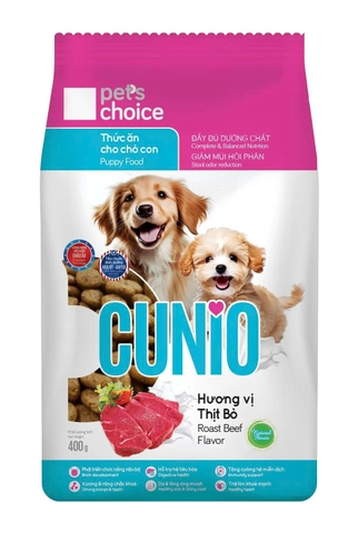 Thức ăn hạt cho chó Con Cunio - 400g