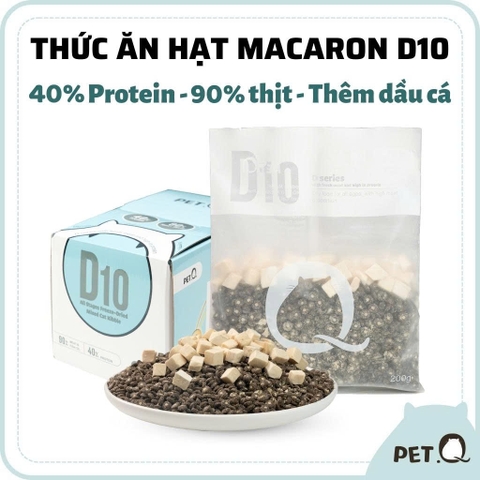 Thức ăn hạt cho mèo Macaron D10 PetQ