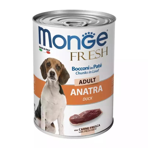 Pate chó Monge AD fresh thịt vịt 400g