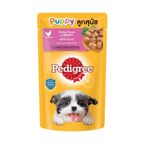 Thức ăn cho chó Con dạng sốt Pedigree - vị gà nấu sốt 130g