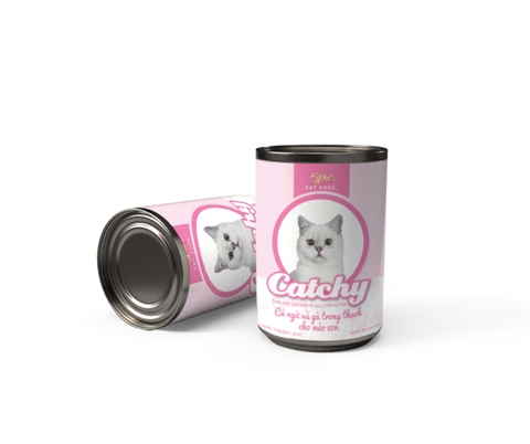 Pate mèo con - Catchy 400g