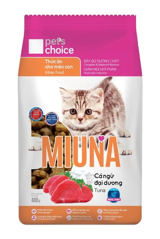 Thức ăn hạt cho mèo Con Miuna - 400g