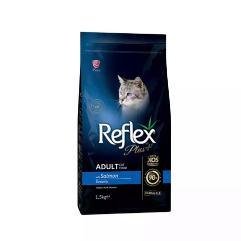 Thức ăn hạt cho mèo - Reflex Plus Adult Cat - Vị cá hồi - 1,5kg