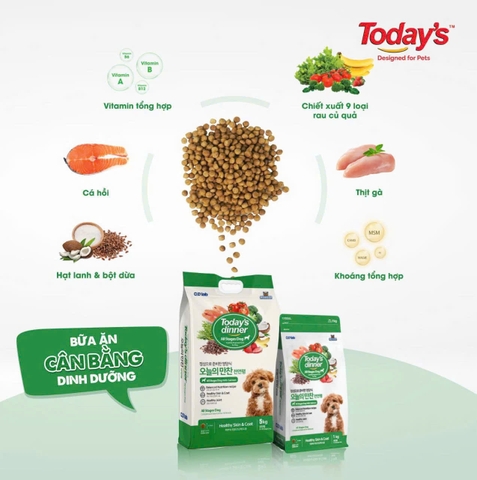 Thức ăn hạt cho Chó mọi lứa tuổi - ToDay Dinner