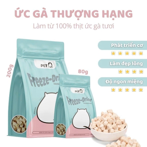 Ức gà đông khô - Pet Q