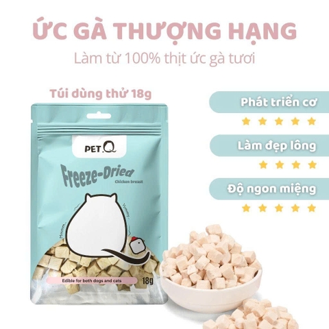 Ức gà đông khô - Pet Q