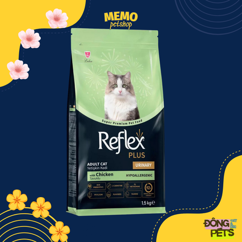 Thức ăn hạt cho mèo - Reflex Plus - Urinary - Vị thịt gà - 1,5kg