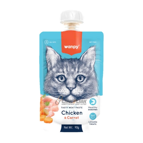 Súp thưởng cho mèo - Wanpy nắp vặn - 90g