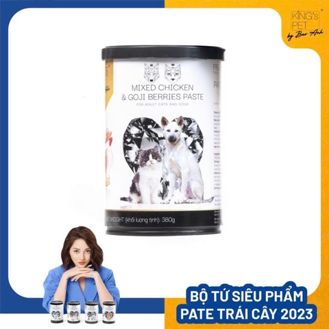 Pate cho chó và mèo trưởng thành - King's Pet by Bao Anh 380g
