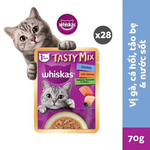 Pate cho mèo - Whiskat - Tasty Mix - 70g