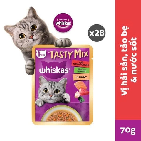 Pate cho mèo - Whiskat - Tasty Mix - 70g