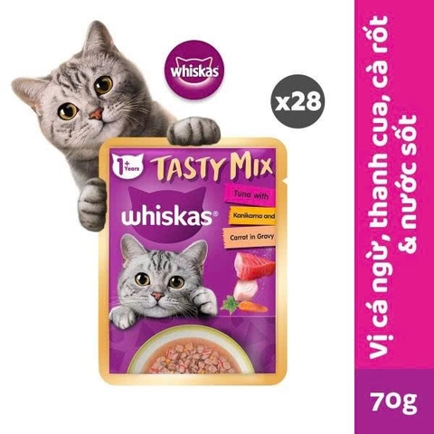 Pate cho mèo - Whiskat - Tasty Mix - 70g