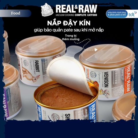 Pate mèo Catidea Real & Raw 170g