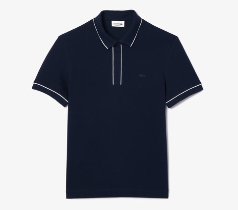 Áo Polo Lacoste Nam Viền Cổ Dáng Regular PH8184-00-166 Màu Xanh Navy