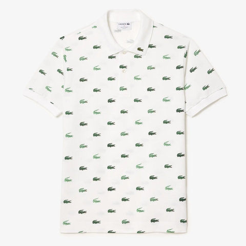 Áo Polo Lacoste Nam Full Cá Dáng Classic Cổ Điển PH3562-00-001 Màu Trắng