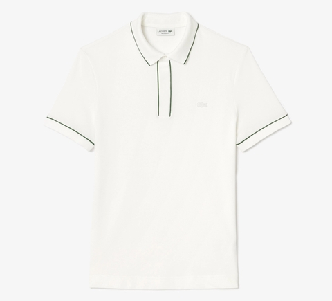 Áo Polo Lacoste Nam Viền Cổ Dáng Regular PH8184-00-001 Màu Trắng