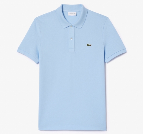 Áo Polo Lacoste Nam Dáng Slim Fit PH4012-00-HBP Màu Xanh Da Trời