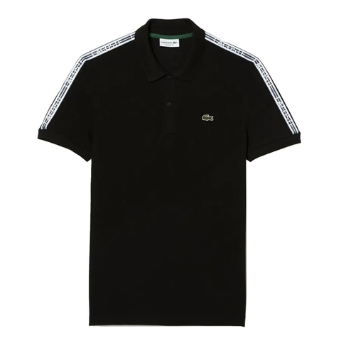 Áo Polo Lacoste Nam Viền Vai Dáng Regular PH5075-00-031 Màu Đen