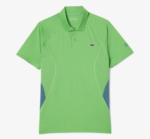 Áo Polo Thể Thao Lacoste Nam Novak Djokovic Ultra Dry DH7311-00-IXU Bản Player Màu Xanh Lá