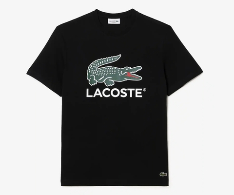 Áo Thun Lacoste Nam Logo Lớn Dáng Regular TH1285-00-031 Màu Đen