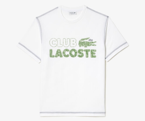 Áo Thun Lacoste Nam Nét Vintage Dáng Regular TH5440-00-001 Màu Trắng