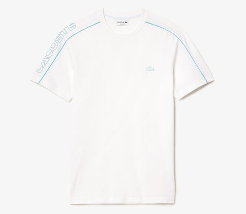 Áo Thun Lacoste Nam Viền Vai Dáng Regular TH1411-00-RI6 Màu Trắng