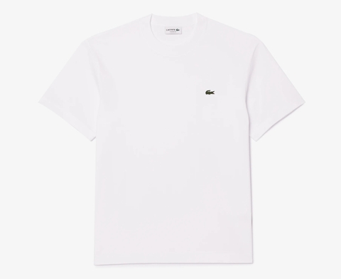 Áo Thun Lacoste Nam Dáng Classic Cổ Điển TH7318-00-001 Màu Trắng