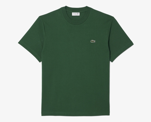 Áo Thun Lacoste Nam Dáng Classic Cổ Điển TH7318-00-132 Màu Xanh Lục