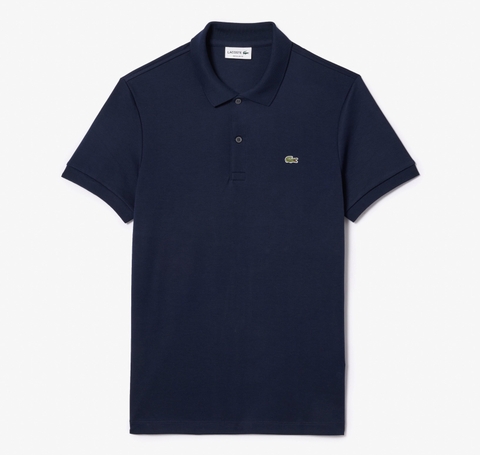 Áo Polo Lacoste Nam Cotton Vải Mịn Dáng Regular DH2050-00-166 Màu Xanh Navy