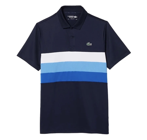 Áo Polo Thể Thao Lacoste Nam Sọc Ngang DH0585-00-ZF2 Màu Xanh Navy