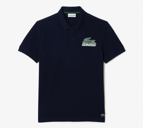 Áo Polo Lacoste Nam Logo Lớn Dáng Regular PH5076-00-166 Màu Xanh Navy