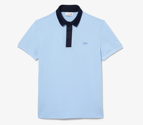 Áo Polo Lacoste Nam Viền Cổ Dáng Regular PH5367-00-CM9 Màu Xanh Da Trời