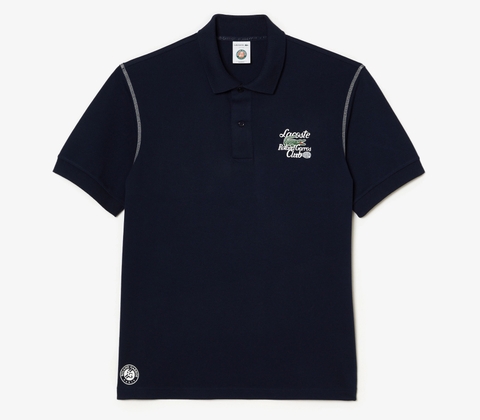 Áo Polo Lacoste Nam Roland Garros Dáng Rộng PH6767-00-166 Màu Xanh Navy