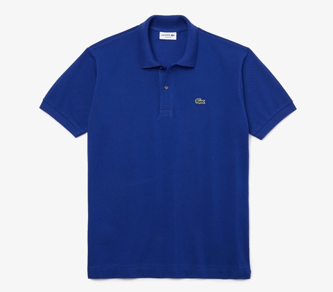Áo Polo Lacoste Nam Trơn Dáng Classic Cổ Điển L1212-00-BDM Màu Xanh Dương
