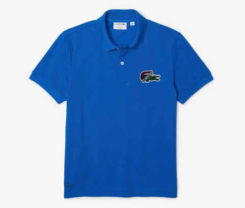 Áo Polo Lacoste Nam Made In France Dáng Regular PH1369-00-K1Q Màu Xanh Dương
