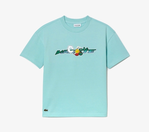 Áo Thun Lacoste Trẻ Em TJ5310-00-Y7I Màu Xanh MInt