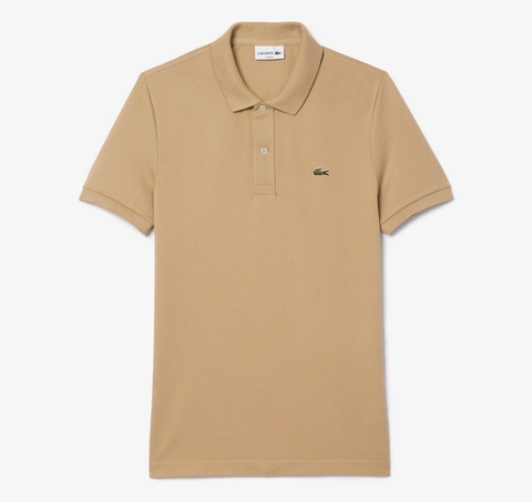 Áo Polo Lacoste Nam Dáng Slim Fit PH4012-00-02S Màu Be