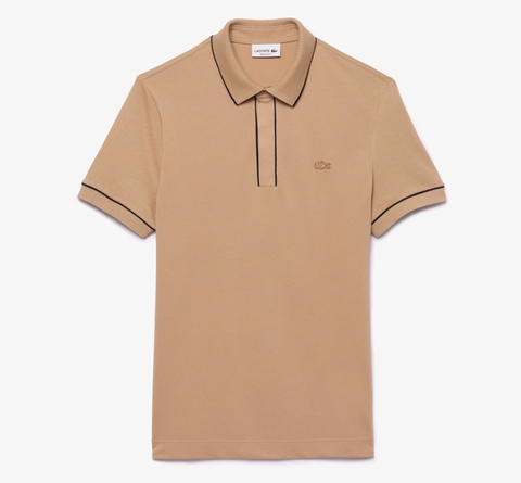 Áo Polo Lacoste Nam Viền Cổ Dáng Regular PH8184-00-02S Màu Vàng Be